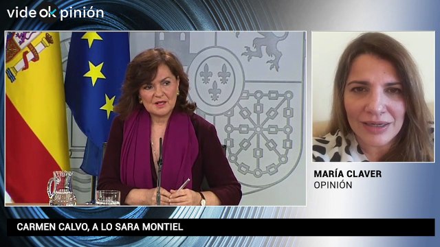 VideOKpinión María Claver: Carmen Calvo, a lo Sara Montiel