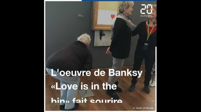 «Love is in the bin» de Banksy donne le sourire aux Allemands
