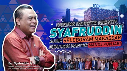 Syafruddin Dukung Ekonomi Kreatif Ajak Selebgram Makassar Belajar di MD Picture
