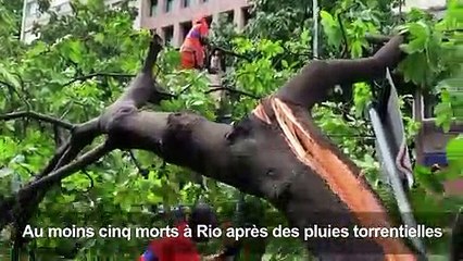 Brésil: nombreux dégâts à Rio après des pluies diluviennes