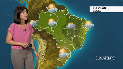 Previsão Brasil – Pouca chuva entre o Sul, MS e SP