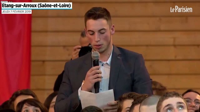 Le discours émouvant d'un jeune chaudronnier face à Macron