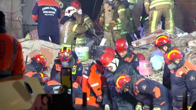 Kartal'da çöken binada arama kurtarma çalışmaları devam ediyor (4) - İSTANBUL