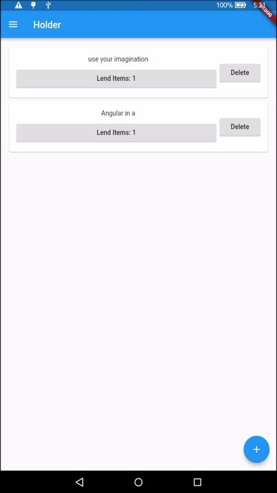 Relational Flutter UI with GeneratorApp