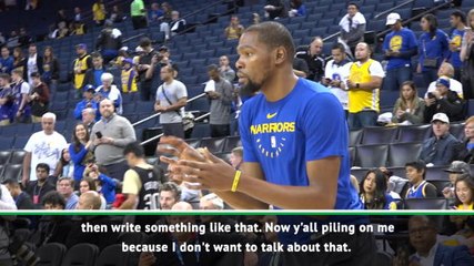 'Why do I got to talk to you?' - Kevin Durant's tirade on free agency rumours