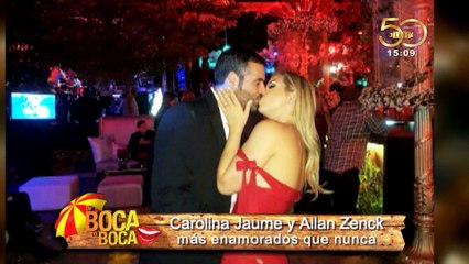 Carolina Jaume y Allan Zenck más enamorados que nunca
