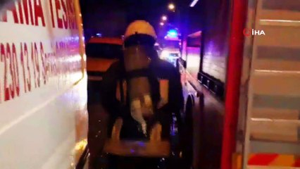 Apartmanda çıkan yangın korkuttu