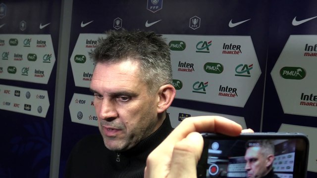 La réaction de Jocelyn Gourvennec après Guingamp - Lyon (1-2)