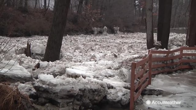 Ice jams and flooding move through western New York