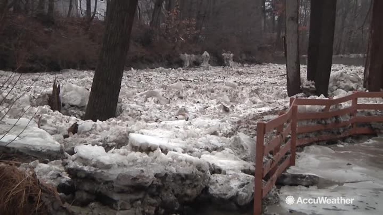 Ice jams and flooding move through western New York