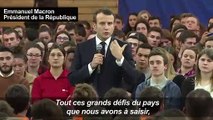 Macron exhorte les jeunes à se lancer dans le grand débat (2)