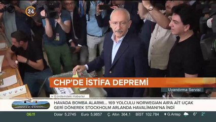 CHP'de istifalar sürüyor