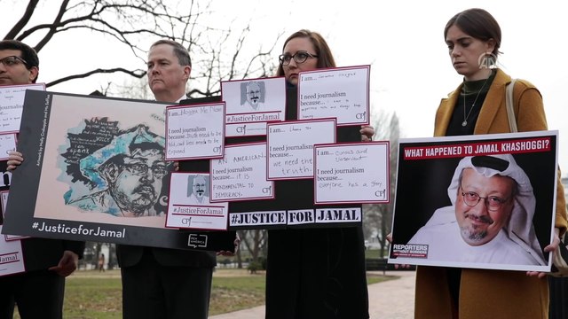 Beyaz Saray önünde 'Kaşıkçı' protestosu - WASHINGTON