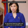 Robredo appeals to parents: Vaccinate your children vs measles