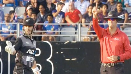 Ind vs NZ 2nd T20I: Kane Williamson gets angry on umpire for DRS blunder| वनइंडिया हिंदी