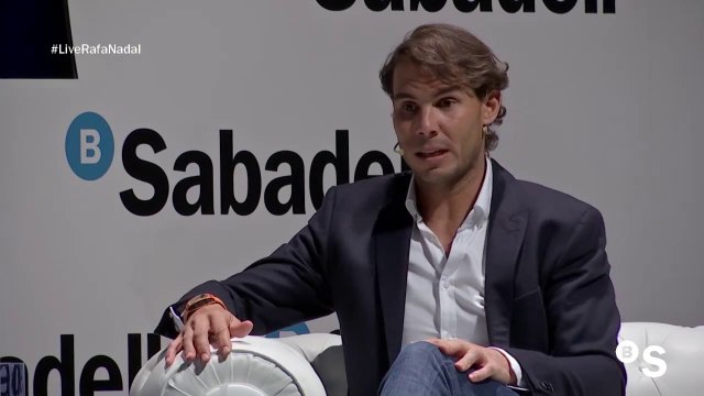 Rafael Nadal at the Banco Sabadell event in Vigo, Spain. 7 Feb 2019