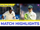IND vs AUS 2nd Test 2018 Day 5 Stats Highlights: Hosts Win by 146 Runs, Level Series 1-1