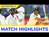 IND vs AUS 2nd Test 2018 Day 2 Stats Highlights: Kohli, Rahane Put India in Decent Position