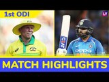IND vs AUS 1st ODI 2019 Stats Highlights: Rohit Sharma’s Century in Vain as Australia Win by 34 Runs