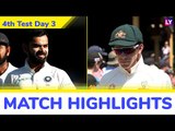 IND vs AUS 4th Test Day 3 Stats Highlights: Kuldeep, Ravindra Jadeja Help India Take Total Control