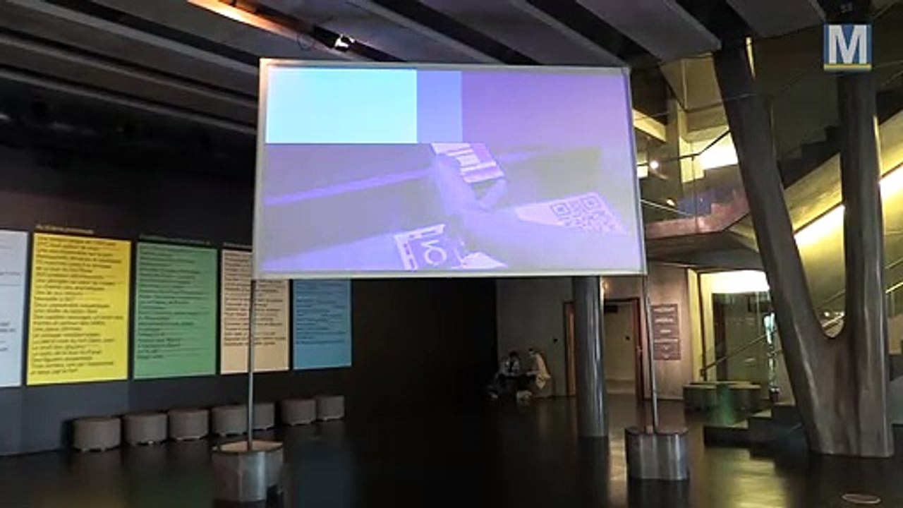Lancement d'un jeu au Mucem  via l'application MU