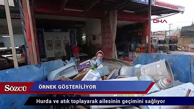 2 çocuk annesi, hurda ve atık toplayarak ailesinin geçimini sağlıyor