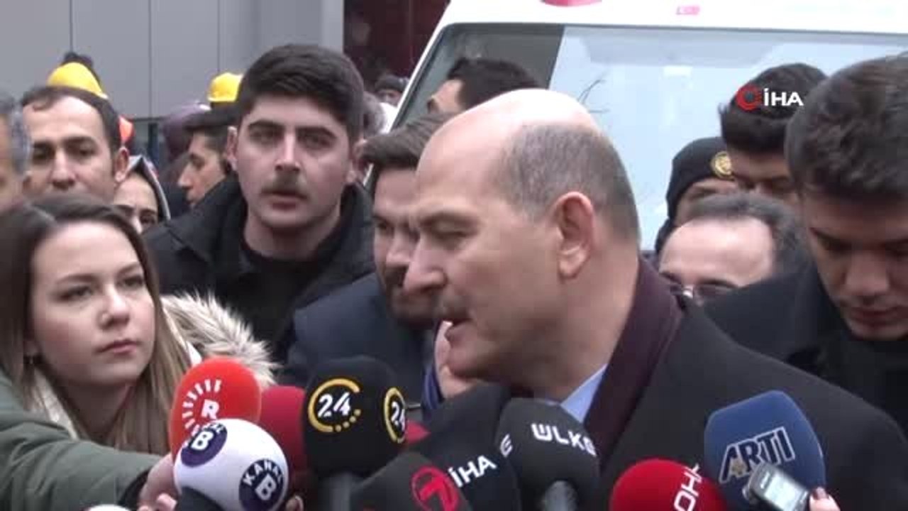 İçişleri Bakanı Süleyman Soylu: "Genç Bir Erkek Çocuğumuzu Enkazdan Sağ Çıkardılar"