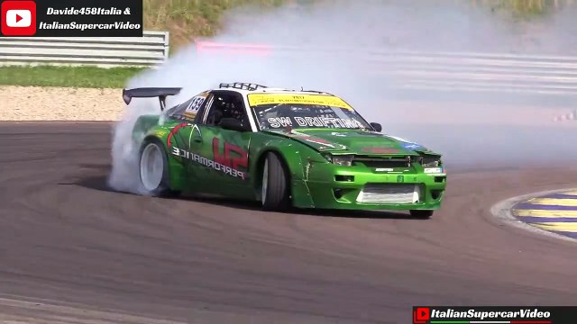Nissan 180sx S13 powered by RB25DET engine - SW Performance Drifting - Sam Woo Pro Drifter OnBoard!