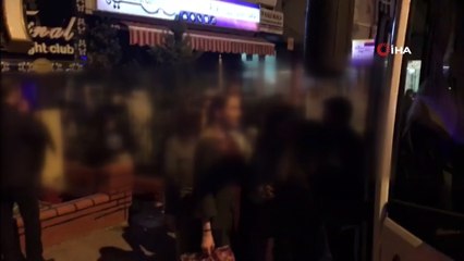 Gece kulübüne operasyonda 66 yabancı uyruklu kadın yakalandı