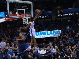 Terrance Ferguson's windmill dunk in Thunder win