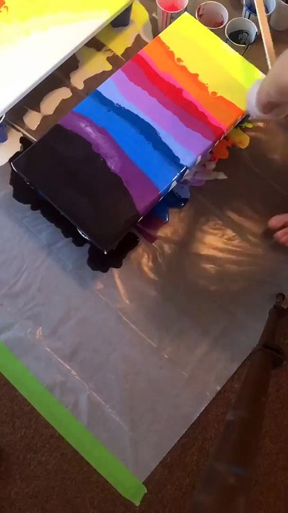 Incredible Swiping Paint Technique