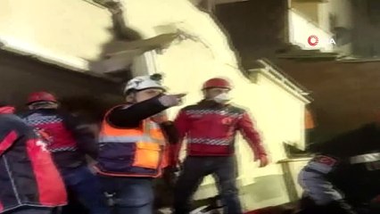 Kartal'daki çöken binanın enkaz içinden görüntüler ortaya çıktı