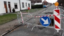 Tournai effondrement voirie rue General Piron  08.02.2019