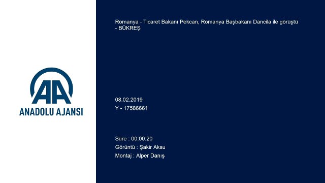 Ticaret Bakanı Pekcan, Romanya Başbakanı Dancila ile görüştü - BÜKREŞ