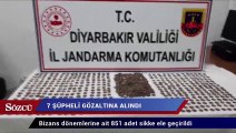 Diyarbakır’da 851 sikke ele geçirildi, 7 gözaltı