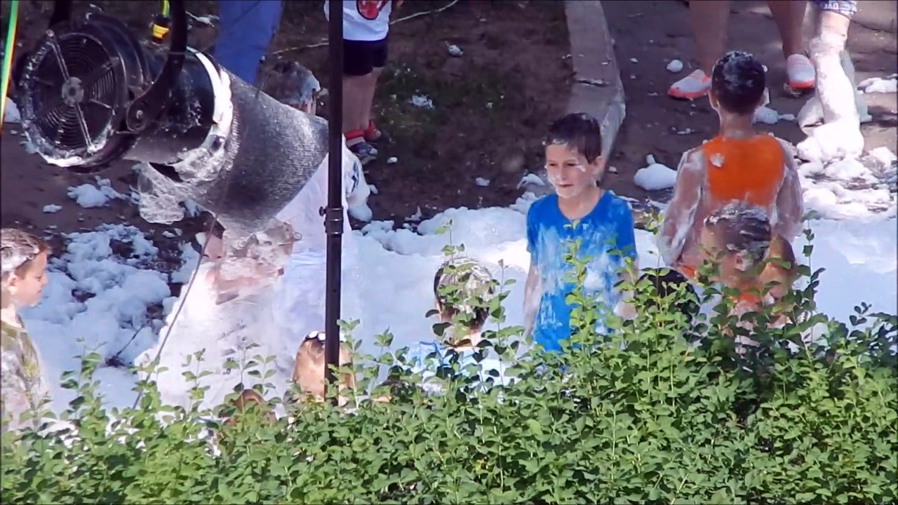 A foam party