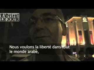 Manifestation en soutien au peuple syrien place des Martyrs - OLJ