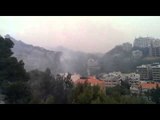 Un énorme incendie ravage les forêts de Baabda