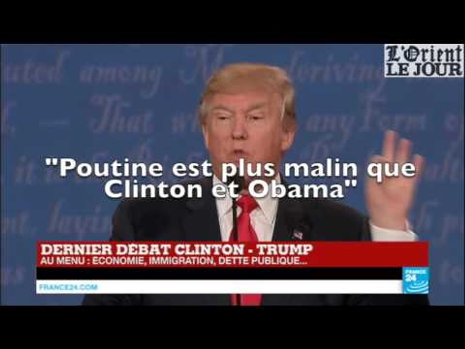 Les moments forts du dernier débat Trump Clinton