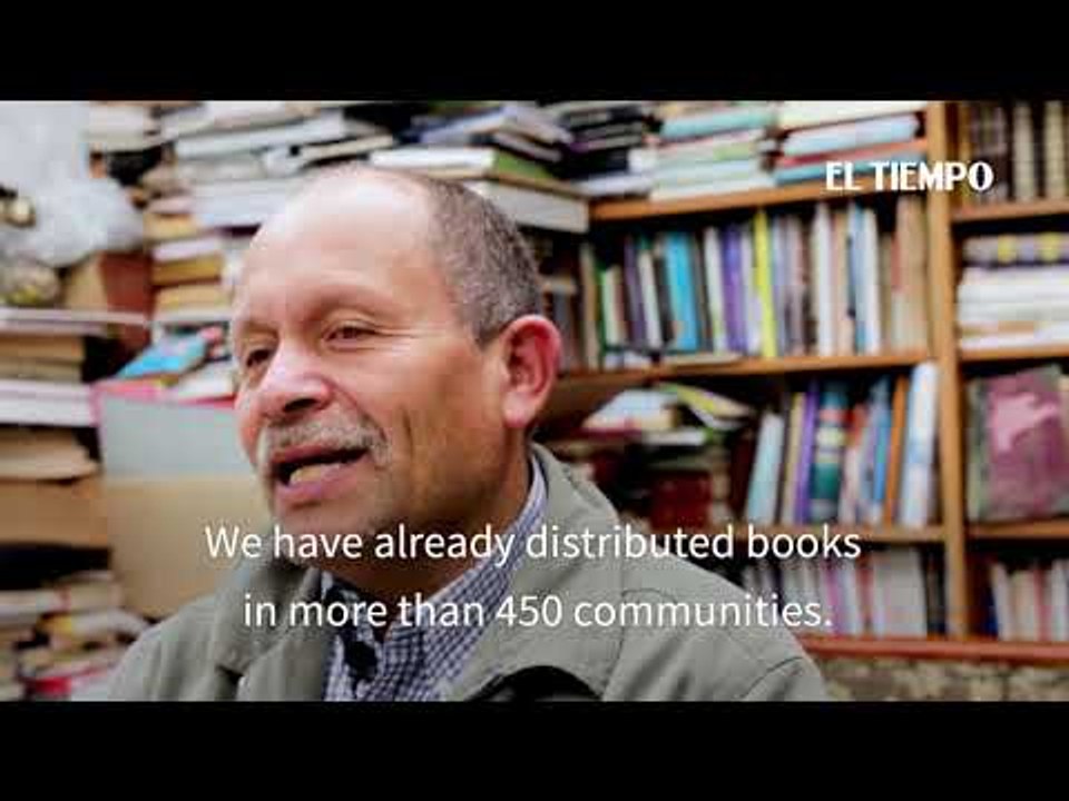 Discarded books carry the strength of words