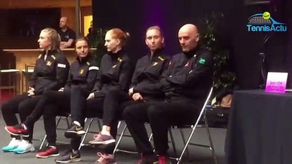 Fed Cup 2019 - Johan Van Herck : "Avec Caroline Garcia, c'est plus costaud"