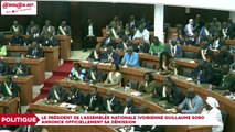 Le président de l'Assemblée nationale ivoirienne Guillaume Soro  annonce officiellement sa démission