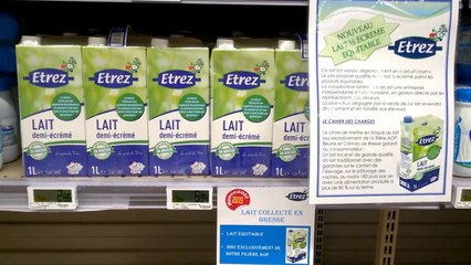 Un lait équitable 100% bressan dans les rayons des supermarchés de la région