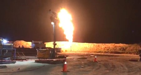 Tekirdağ'da Doğal Gazın Çıkma Anı Böyle Görüntülendi