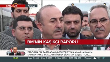 Çavuşoğlu konuşuyor