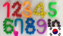 Number 1-10 Color Korean version Learning 0123456789 Play-Doh Toy Soda
