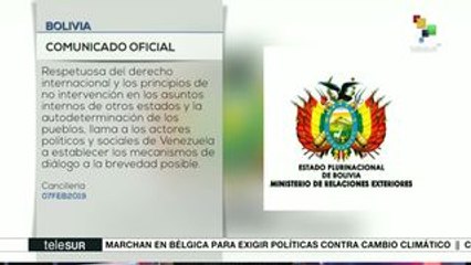 Bolivia se suma al Mecanismo de Montevideo sobre Venezuela