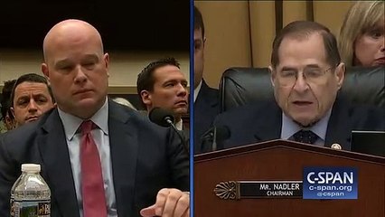 Скачать видео: Matt Whitaker Tells Jerry Nadler His 'Five Minutes Is Up' During Oversight Hearing