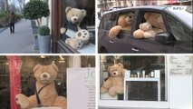 Ursos de pelúcia invadem bairro de Paris