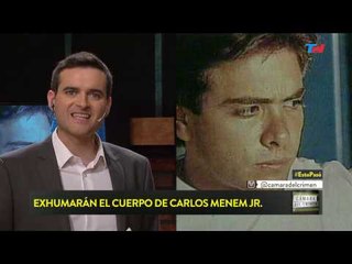 Cámara del Crimen (11/03/2017) Exhumaron los restos de carlos menem jr